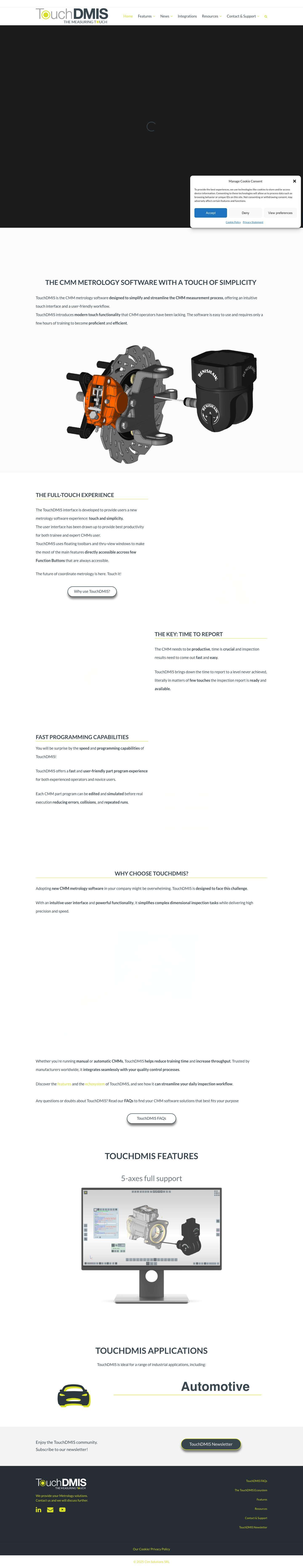 CMM Metrology Software for Precision Inspections - TouchDMIS - Full Screenshot