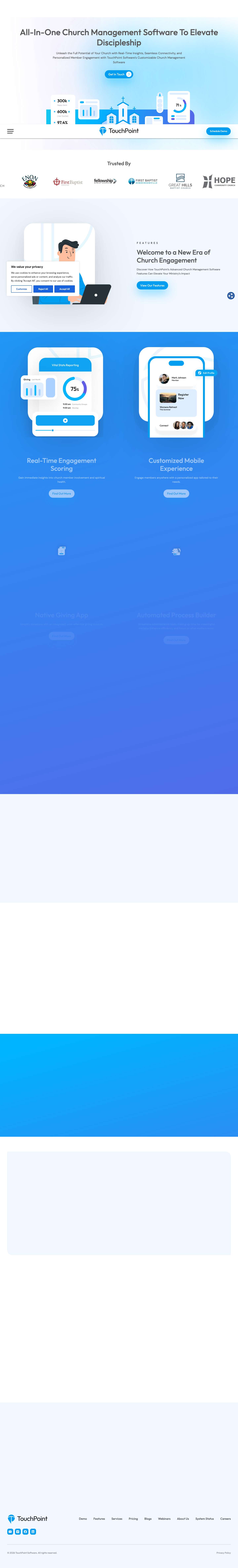 All-In-One Church Management Software | TouchPoint - Full Screenshot