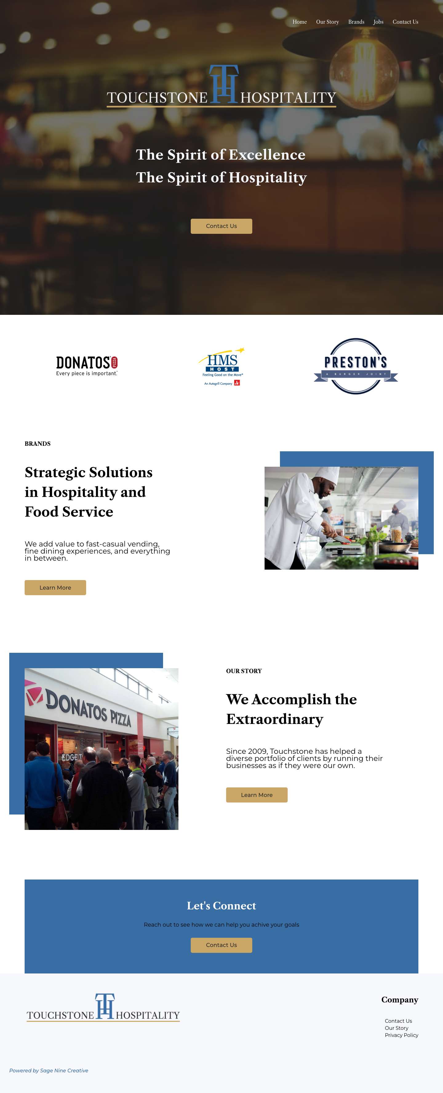 Touchstone Hospitality - Full Screenshot