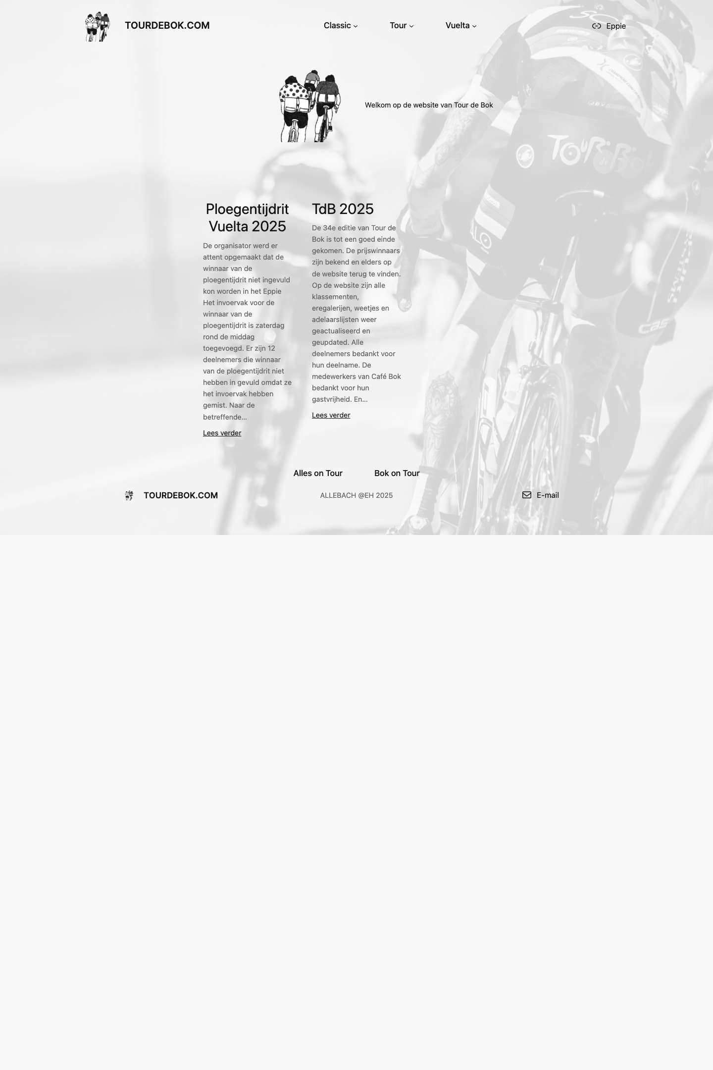 TOURDEBOK.COM - Full Screenshot