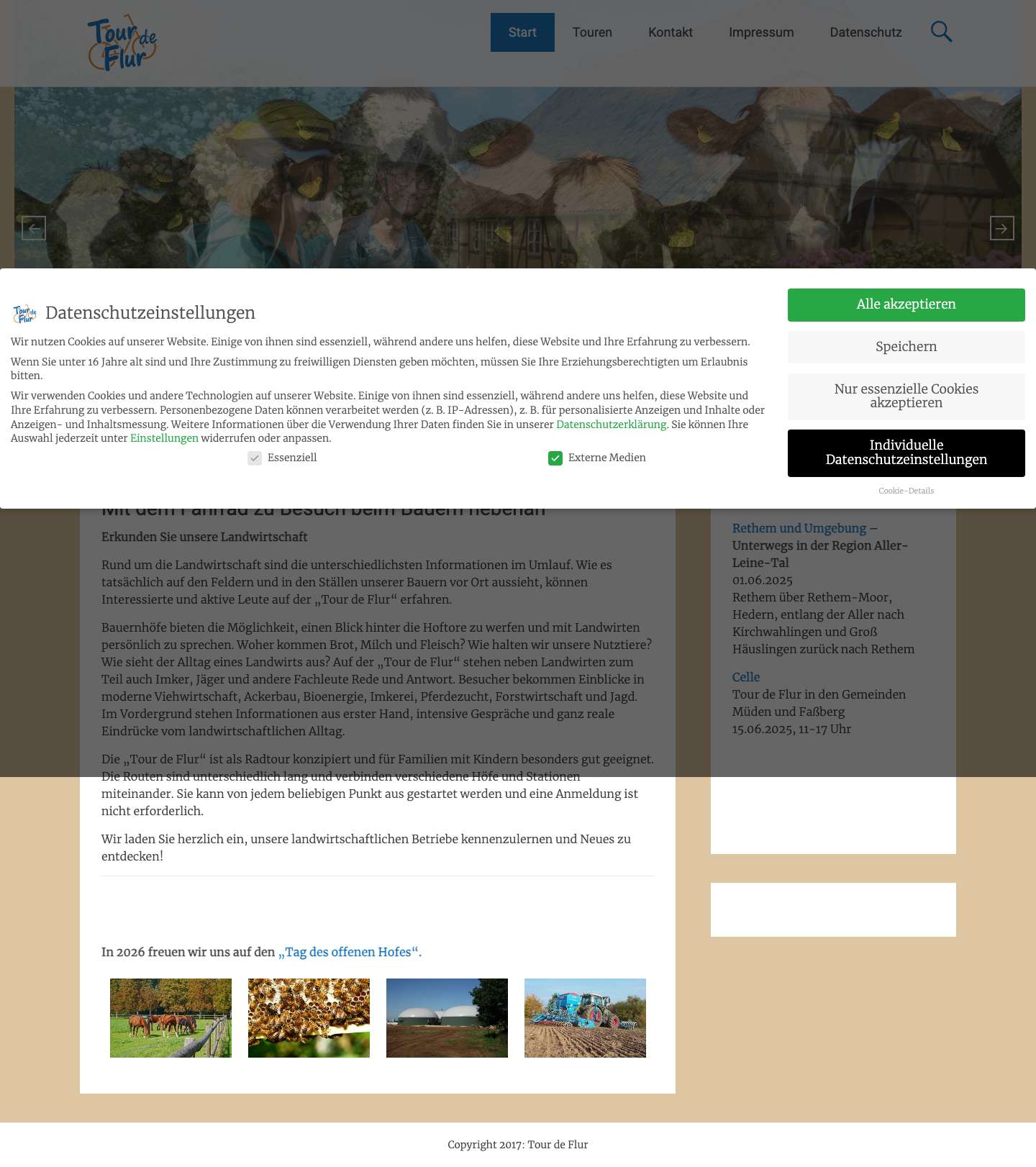 Tour de Flur - mit dem Fahrrad zu Besuch auf dem Bauernhof - Full Screenshot