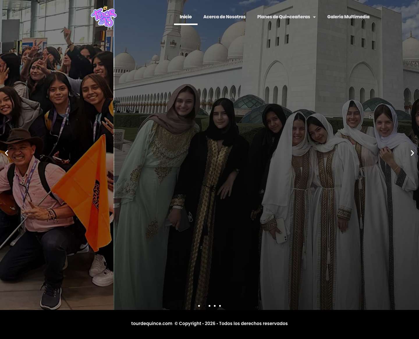 Viajes para Quinceañeras 2025 – tourdequince.com - Full Screenshot