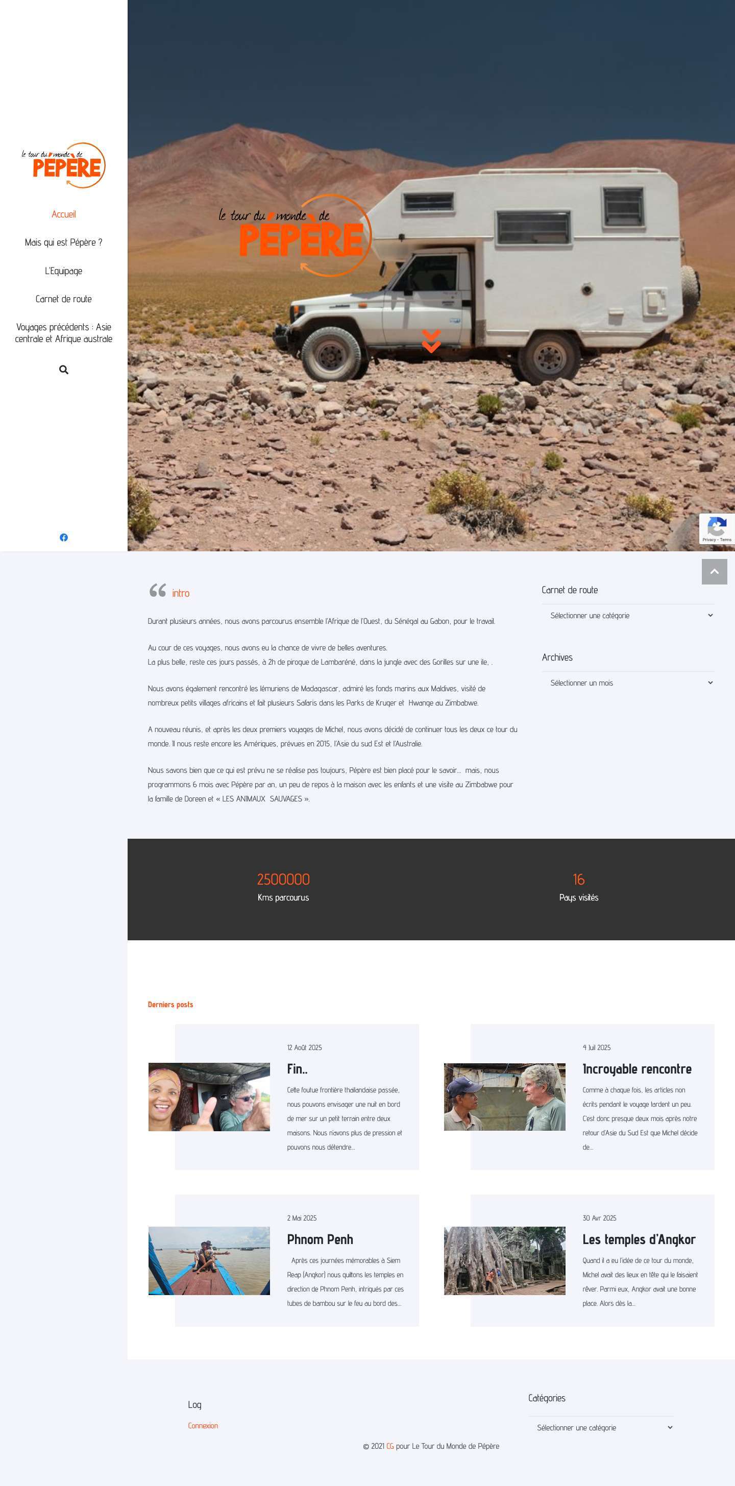 Le Tour du Monde de Pépère… Ca continue ! – ou le tour du monde de Michel et Doreen - Full Screenshot