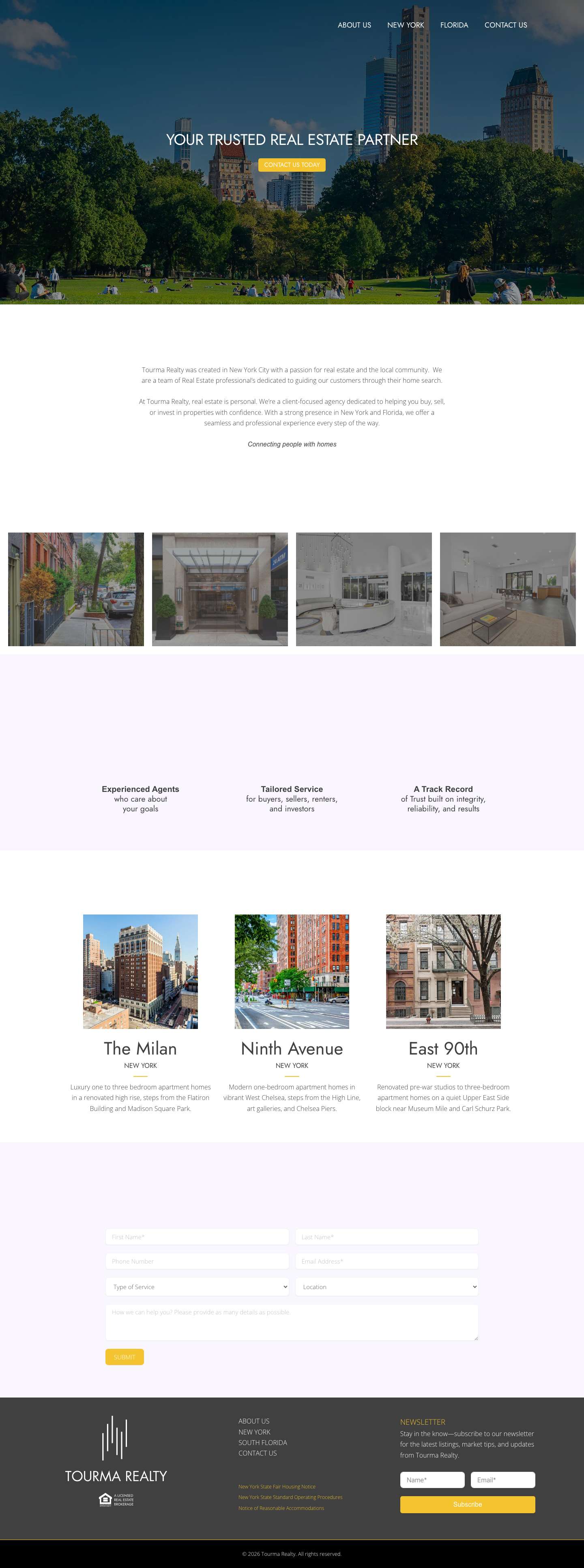 Tourma Realty – New York & Florida Real Estate Experts | Buy, Sell & Invest - Full Screenshot