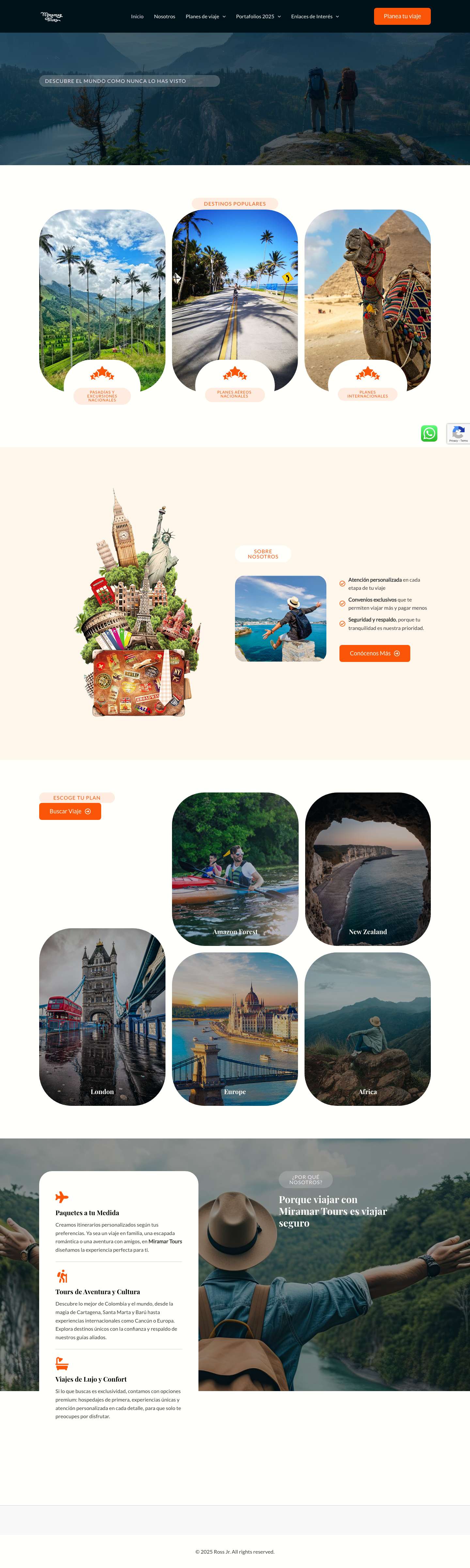 Home | Miramar Tours | Agencia de viajes ibagué | viajes y turismo - Full Screenshot