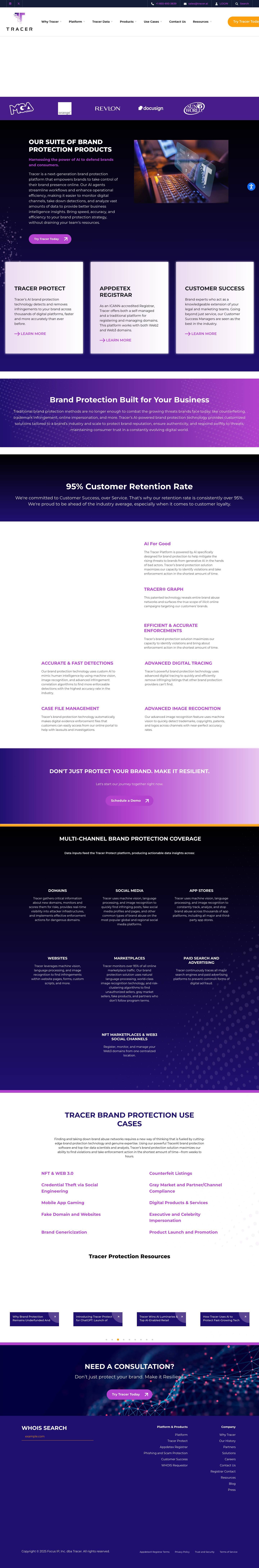 Brand Protection Software | Anti-Counterfeit Technology - Full Screenshot