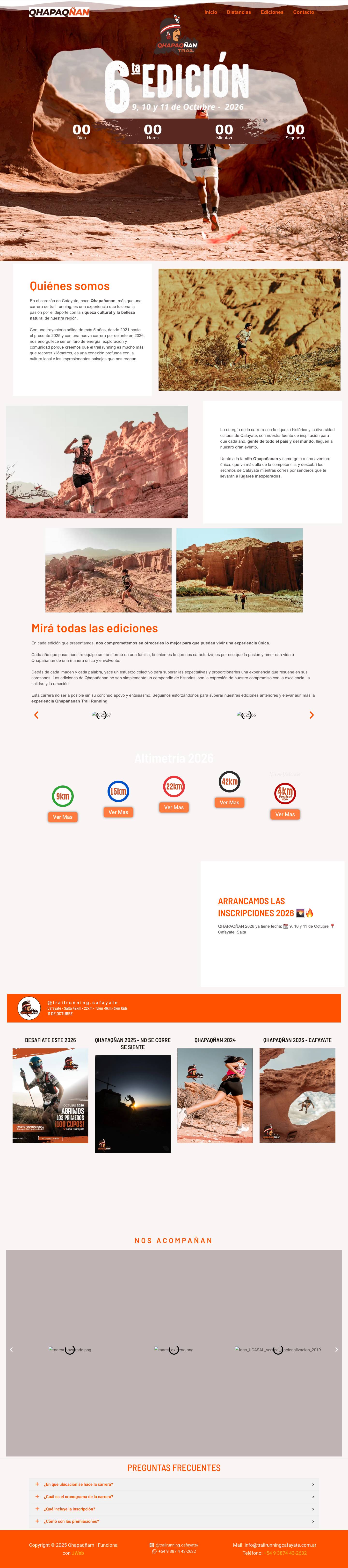 Qhapaqñam – Trailrunning Cafayate - Full Screenshot