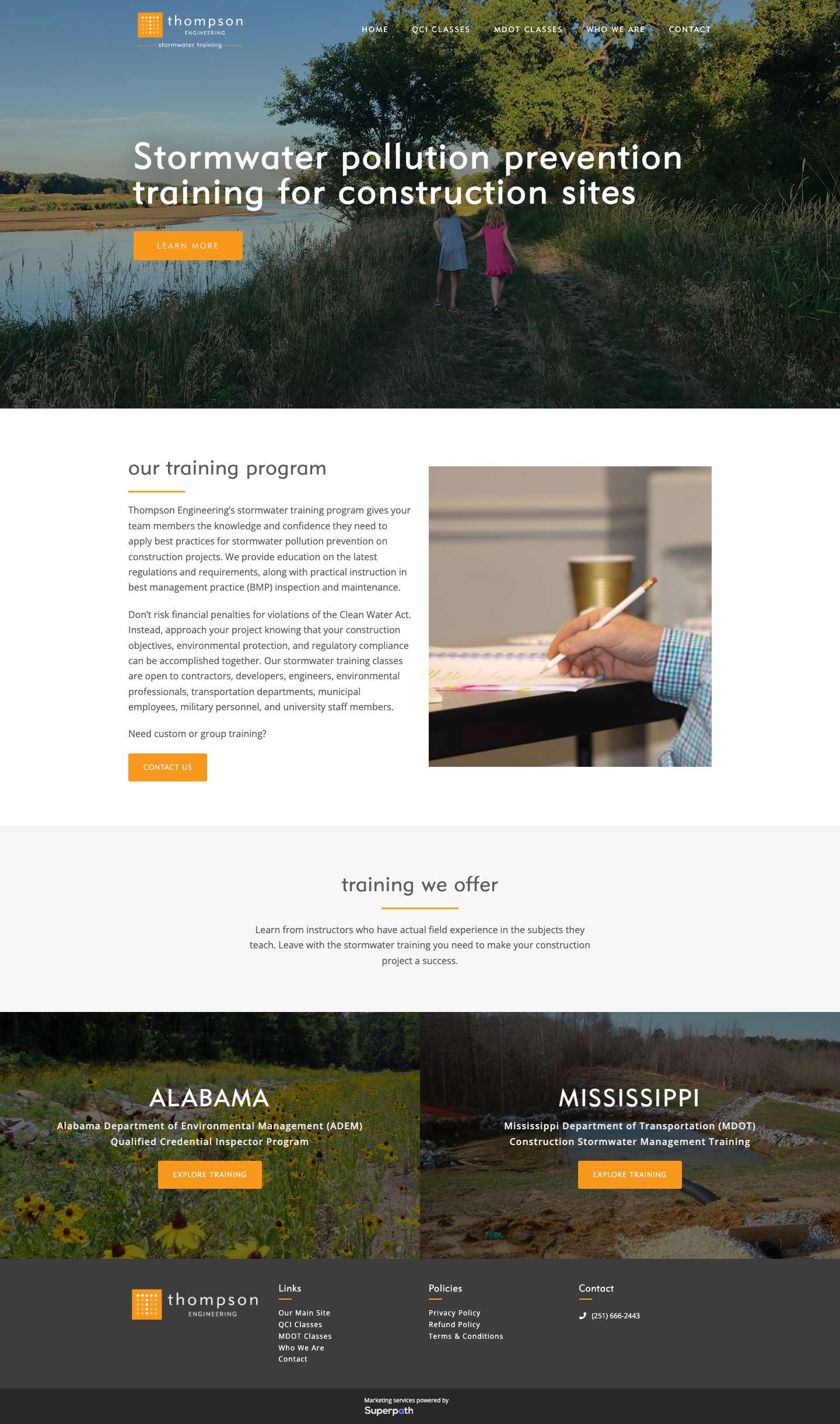Thompson Engineering Training Database – Providing leadership on projects defining skylines, coastlines, and transportation lines.Superpath - Full Screenshot
