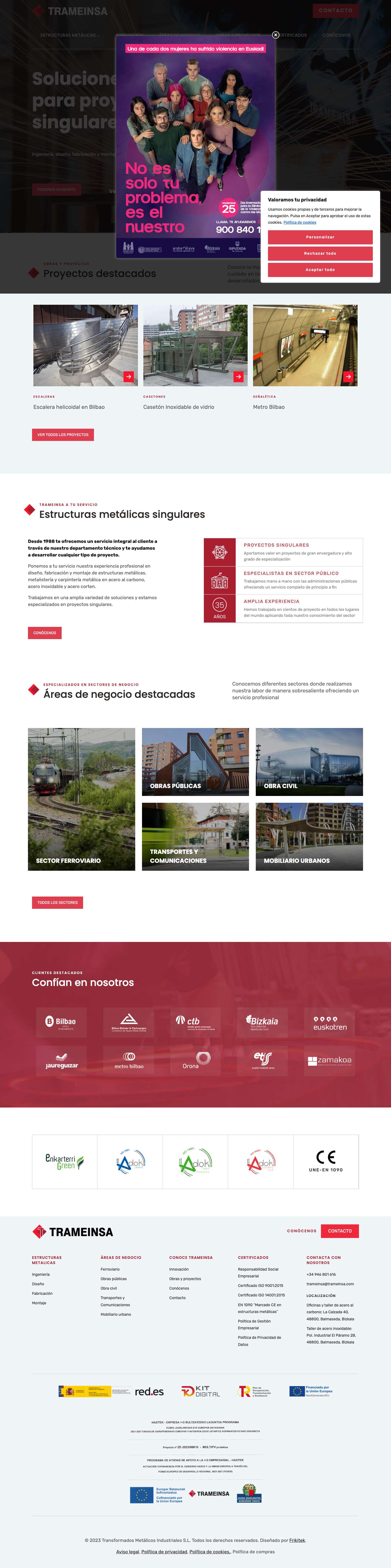 Inicio - TrameinsaAmpliarAlternar el menúAmpliar - Full Screenshot