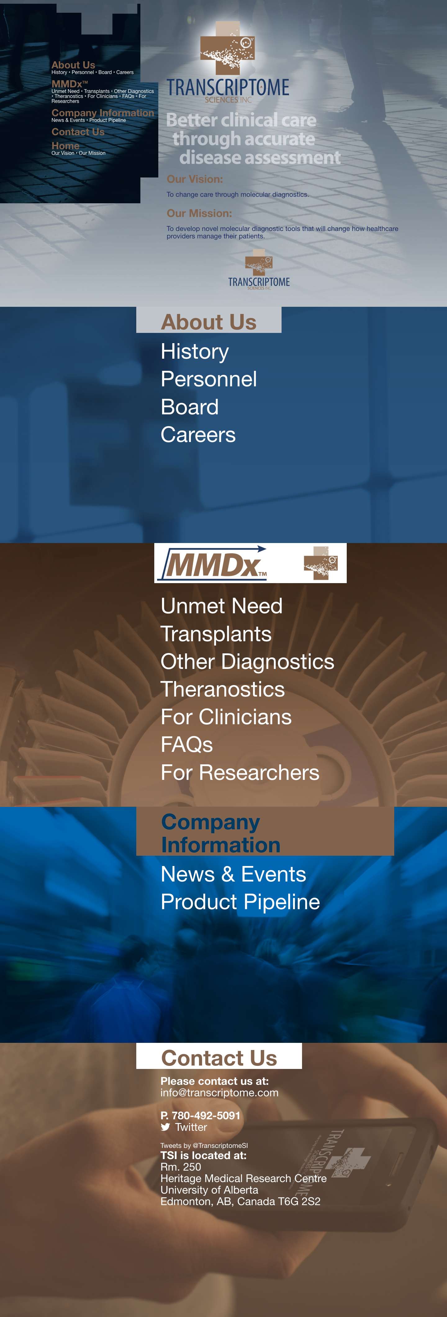 Transcriptome Sciences Inc Transcriptome Sciences Inc - Full Screenshot