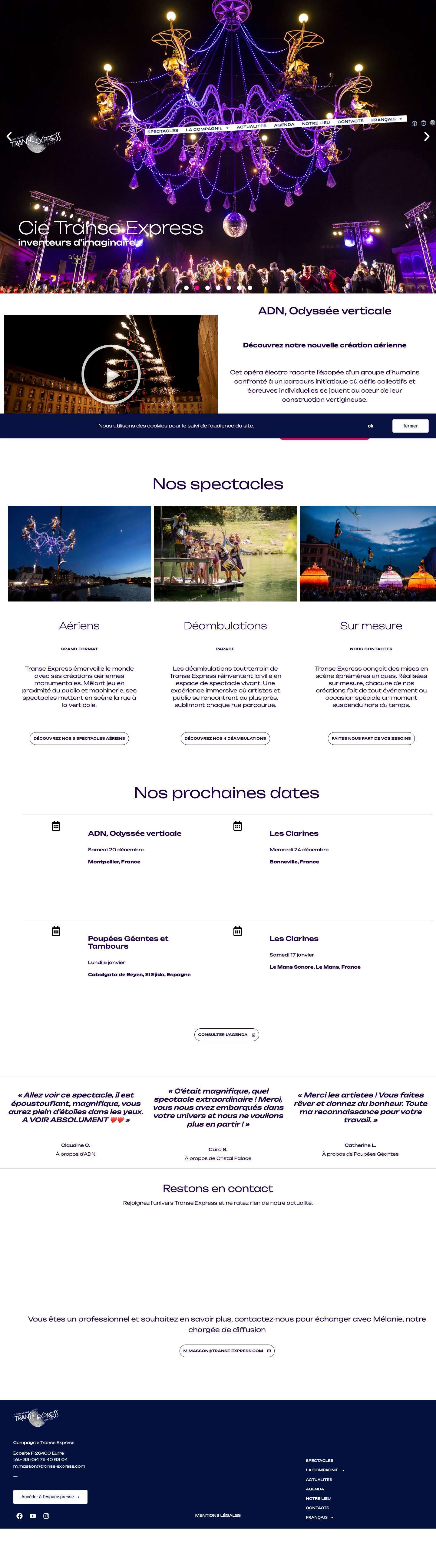 Transe Express - inventeurs d'imaginaire - Full Screenshot