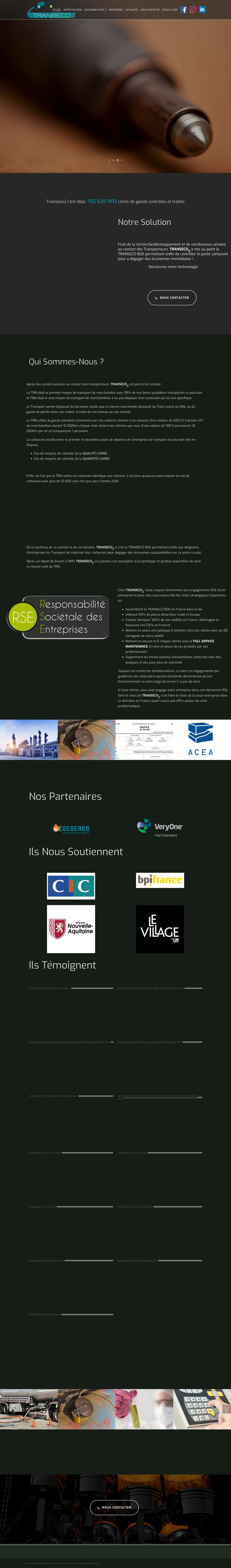 TransEco2 - La solution pour les transporteurs - Full Screenshot