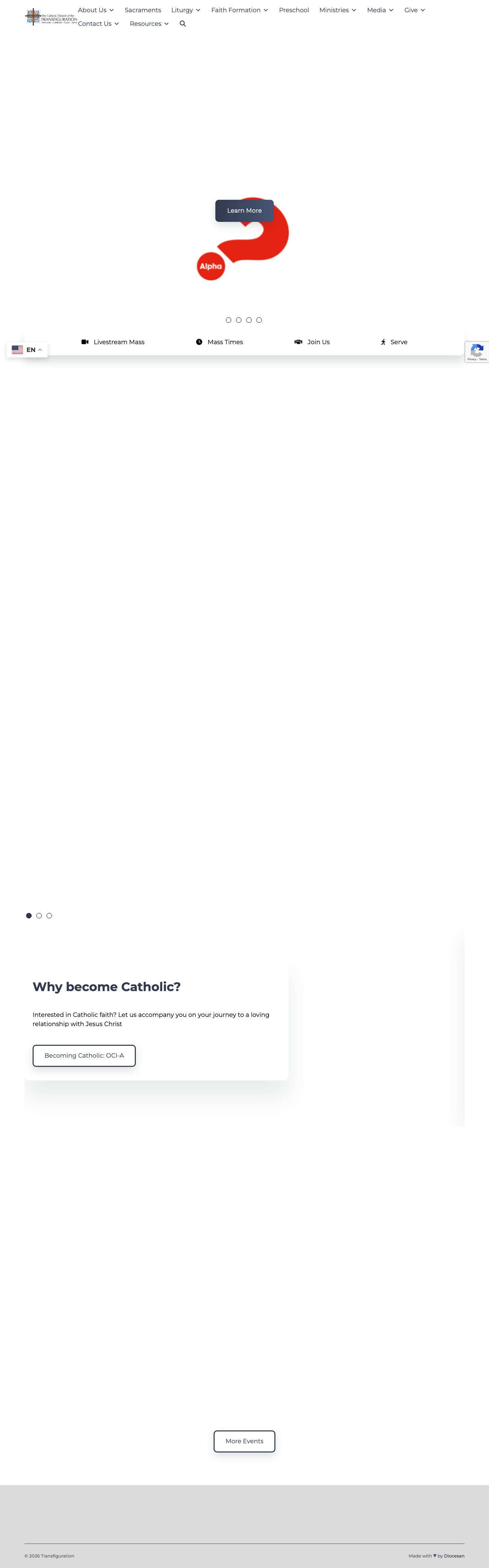 Transfiguration – Marietta GA - Full Screenshot