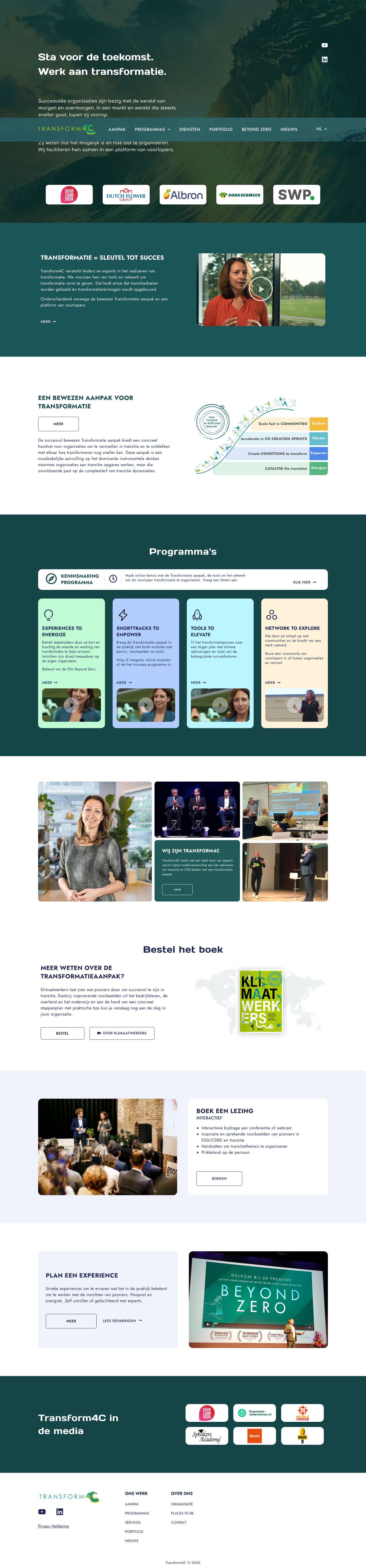 Homepage - Transform4C - Full Screenshot