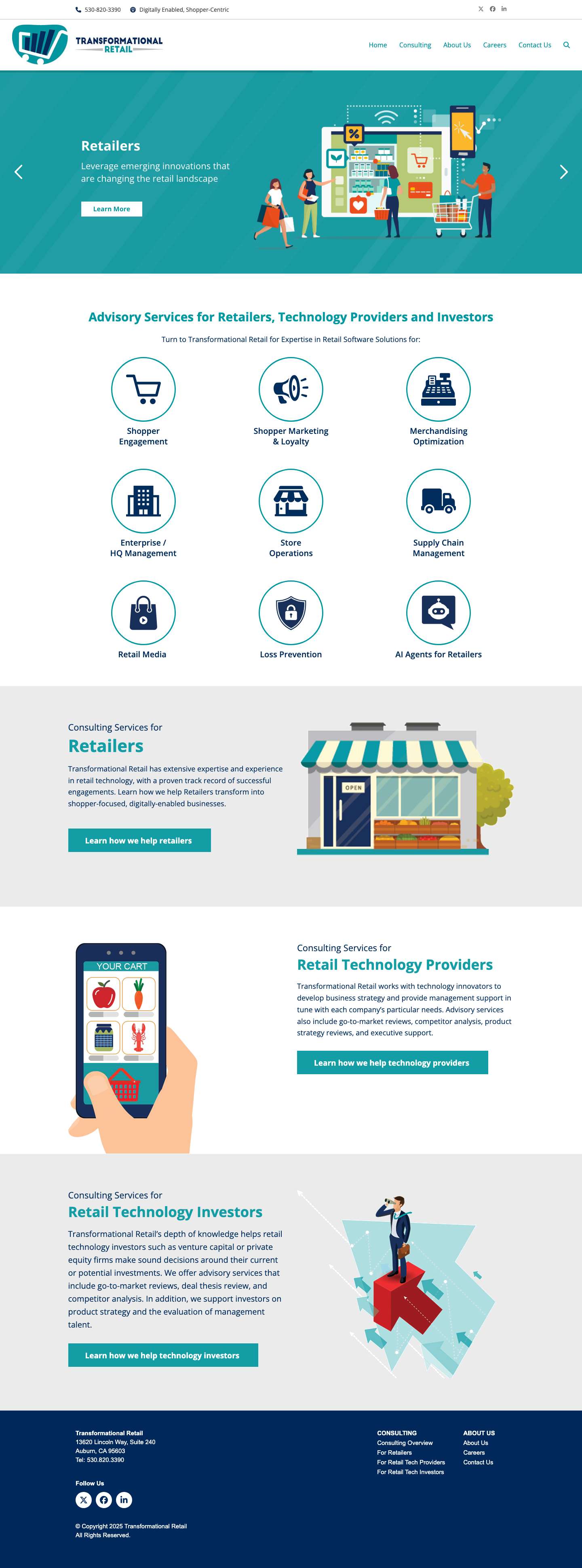 Home - Transformational Retail Technology - Full Screenshot