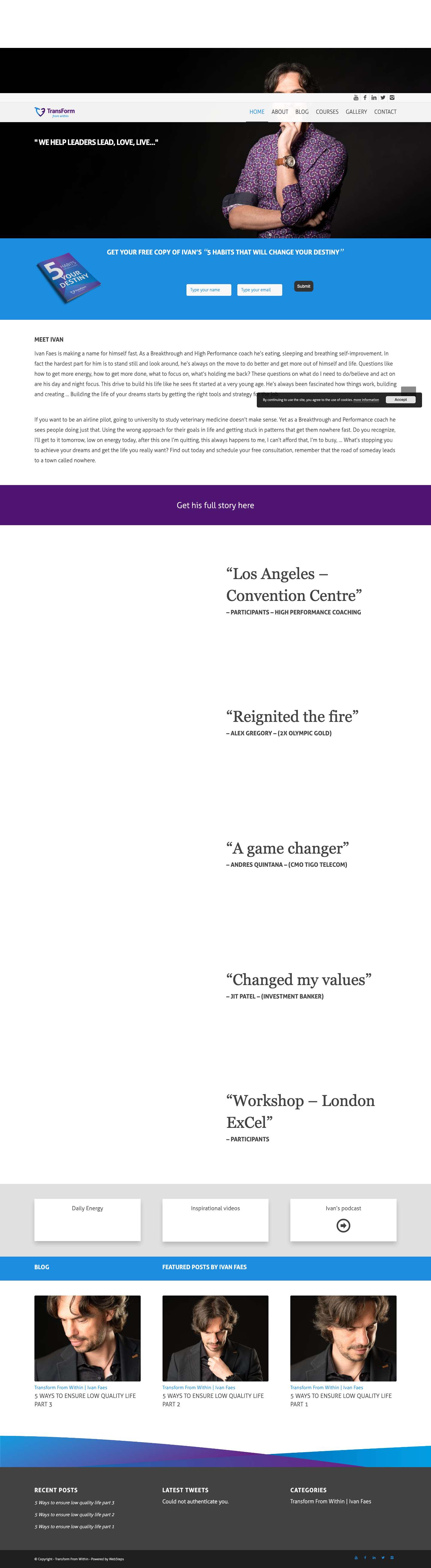 Home - Transform Within - Full Screenshot