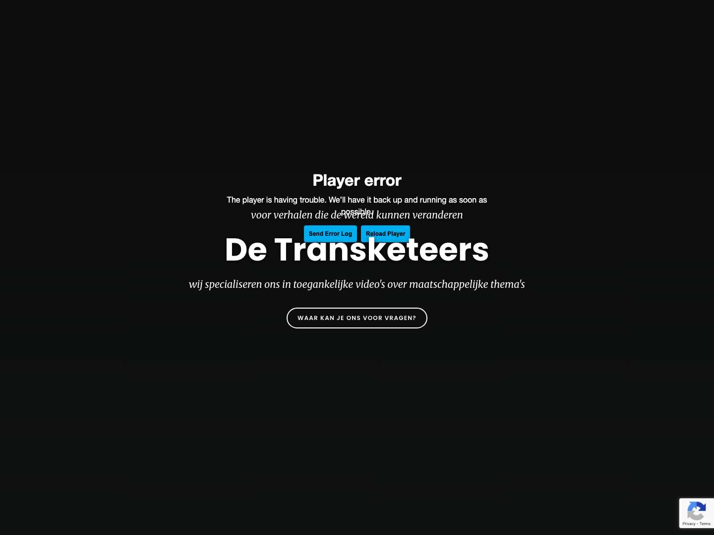 De Transketeers - films en educatie over genderdiversiteit - Full Screenshot