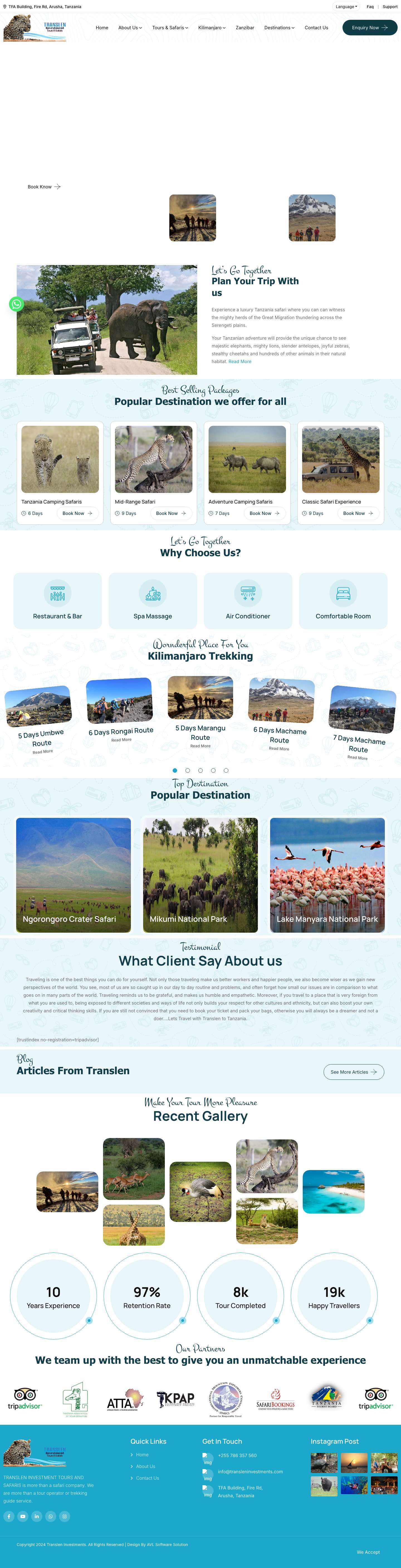 Home - Translen Investments - Full Screenshot