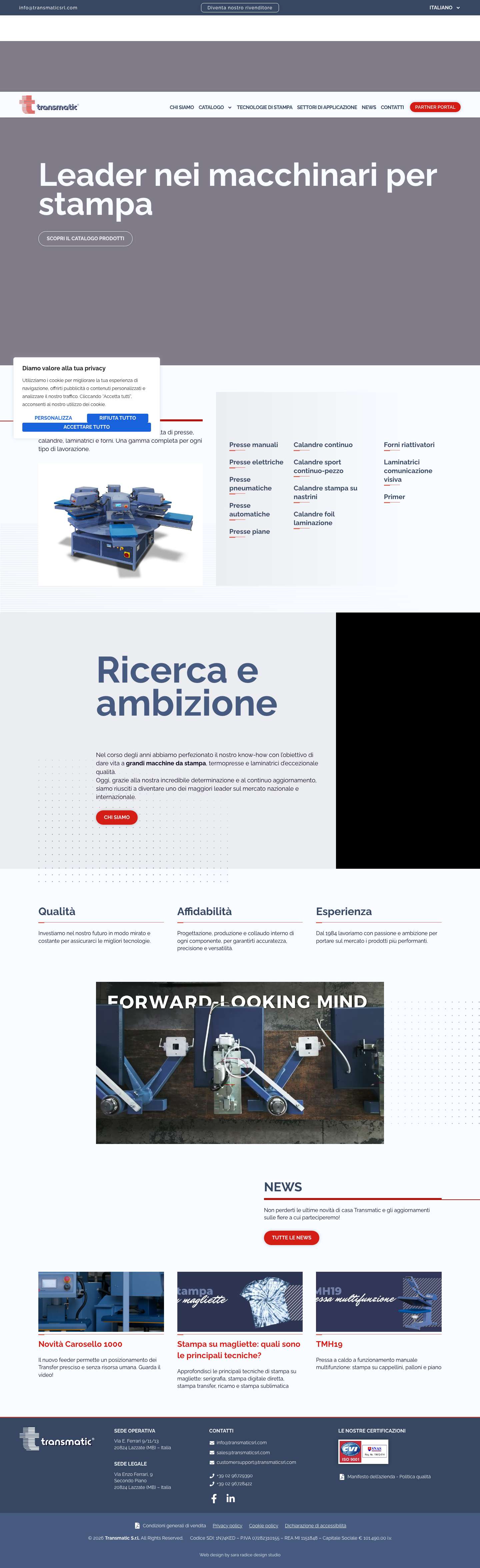 Home - Transmatic - Full Screenshot