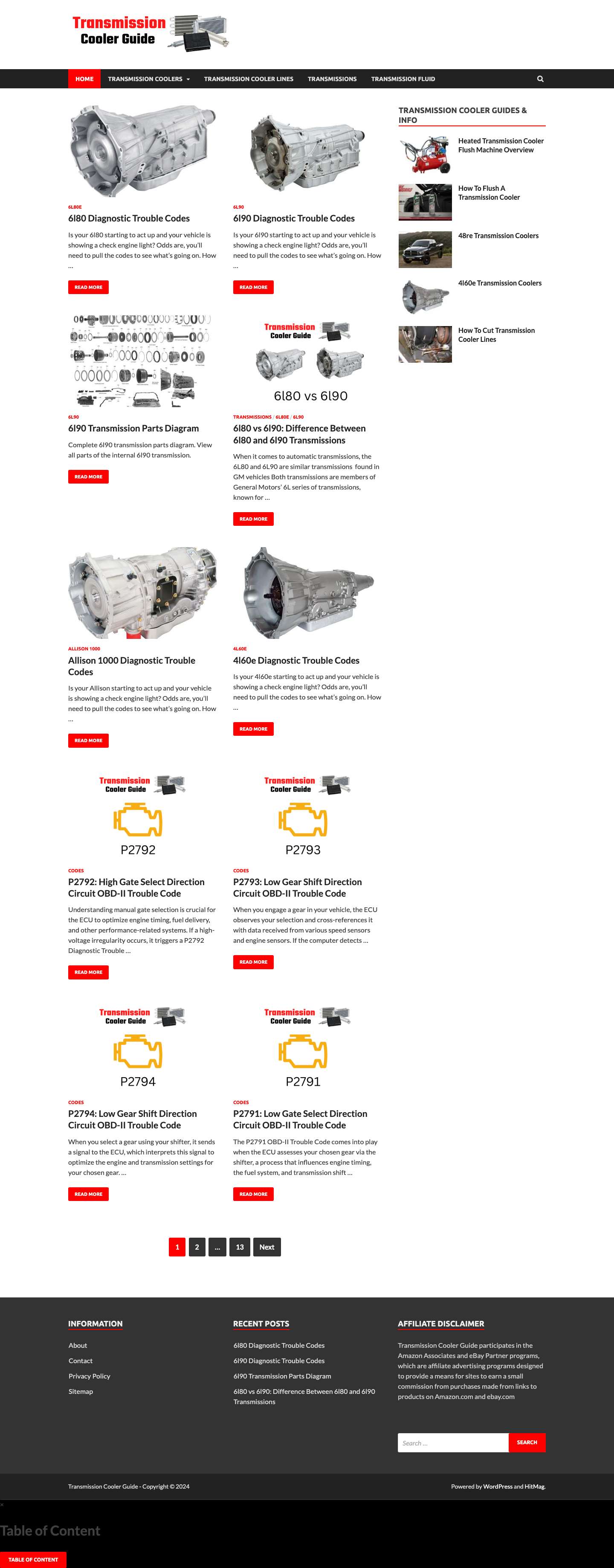 Transmission Cooler Information & More - Transmission Cooler Guide - Full Screenshot