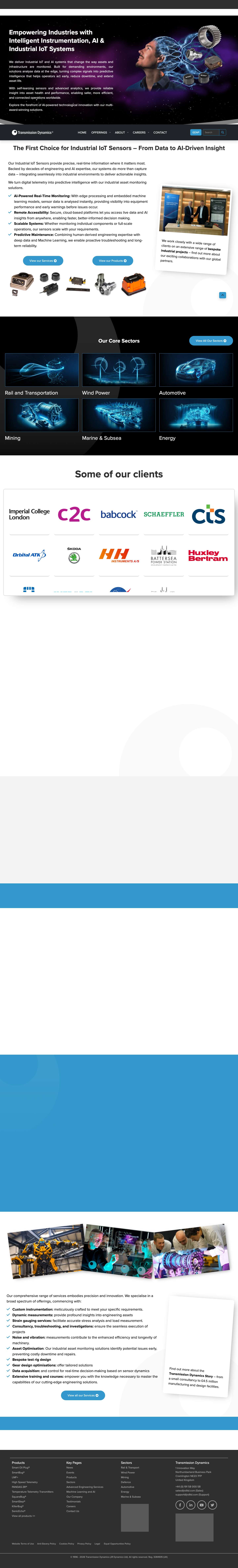 Transmission Dynamics - Sensor Dynamics - Industrial Digital Telemetry - Full Screenshot