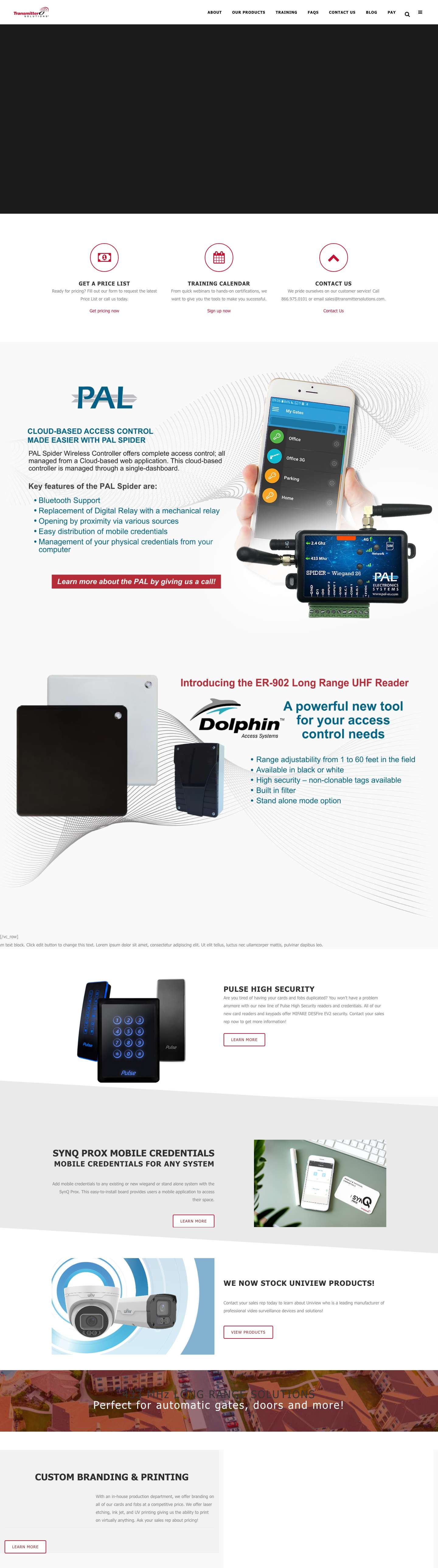 Transmitter Solutions | Transmitter Solutions - Full Screenshot