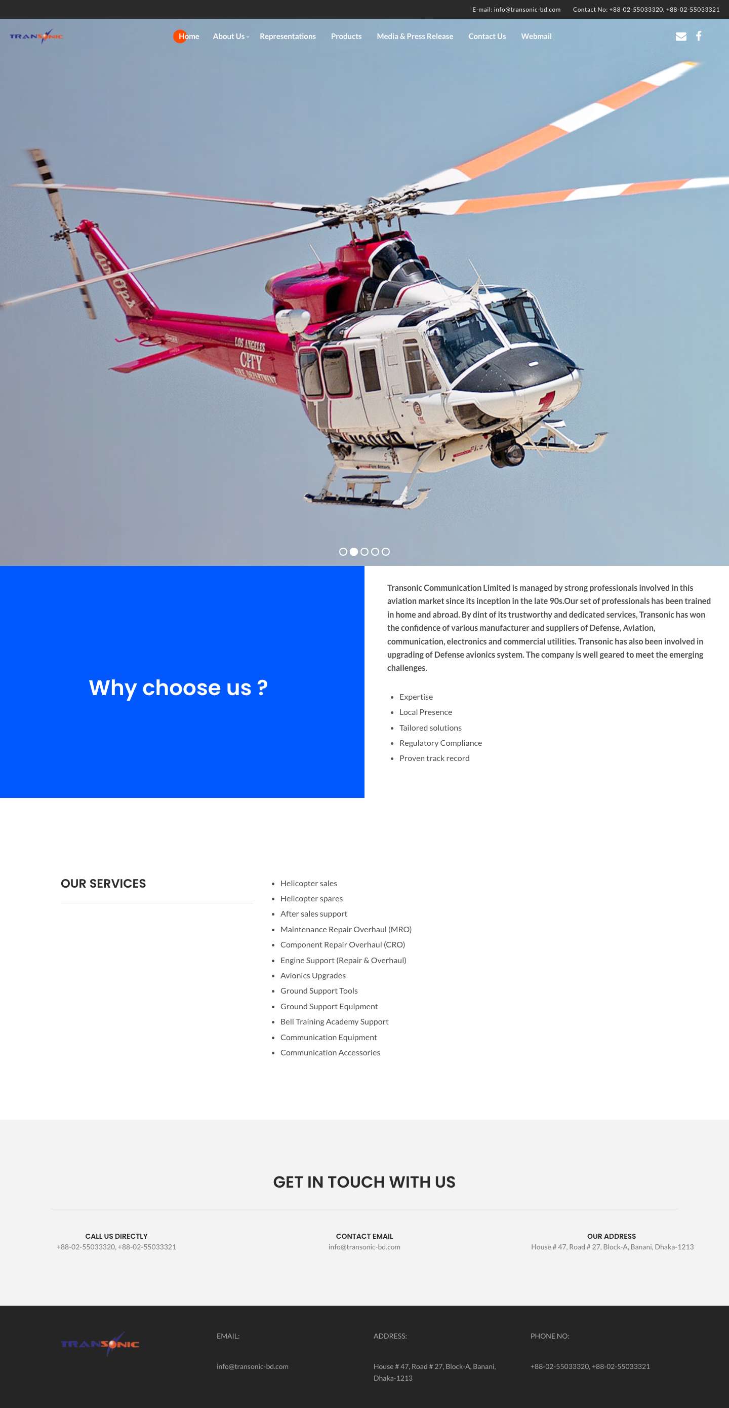 Transonic – Communication Limited - Full Screenshot