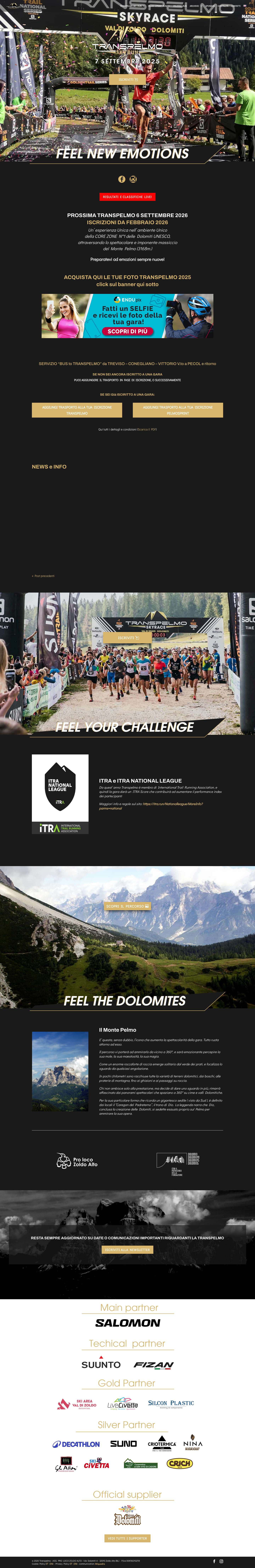 Transpelmo Skyrun | Dolomiti Val di Zoldo - Full Screenshot