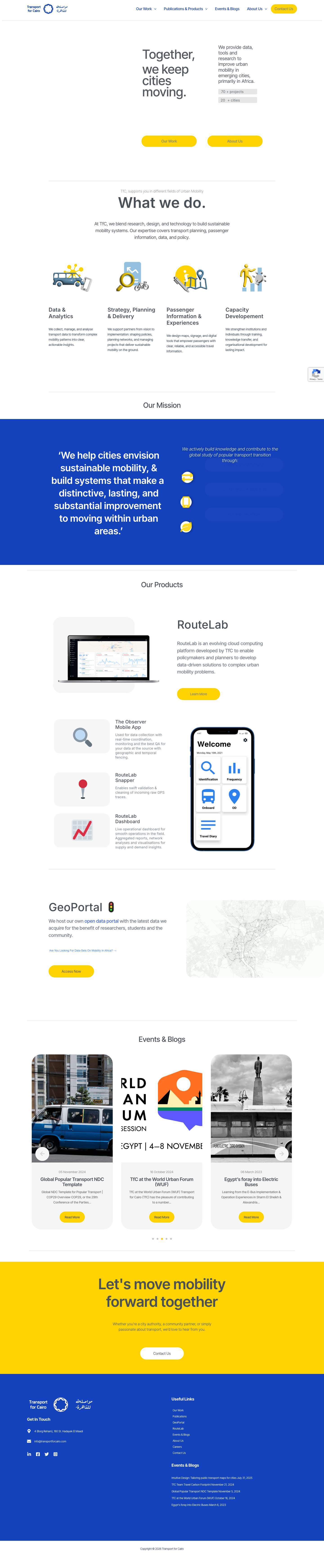 Home - Transport for Cairo - Full Screenshot