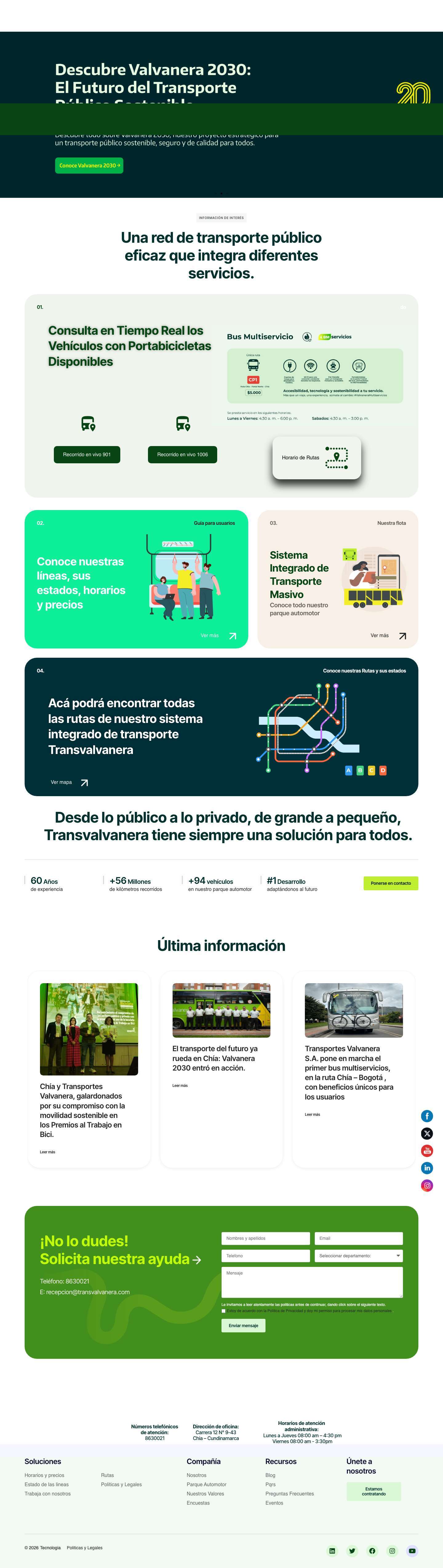 Transvalvanera – mi sitio web - Full Screenshot