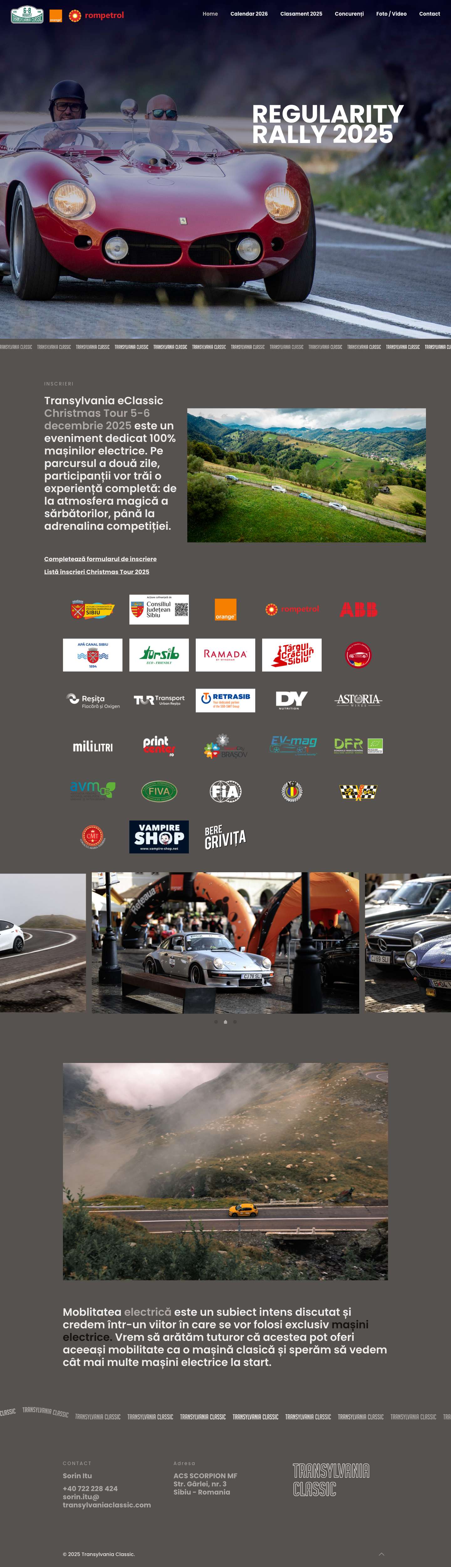 Transylvania Classic Sibiu – 6-8 august 2026 - Full Screenshot