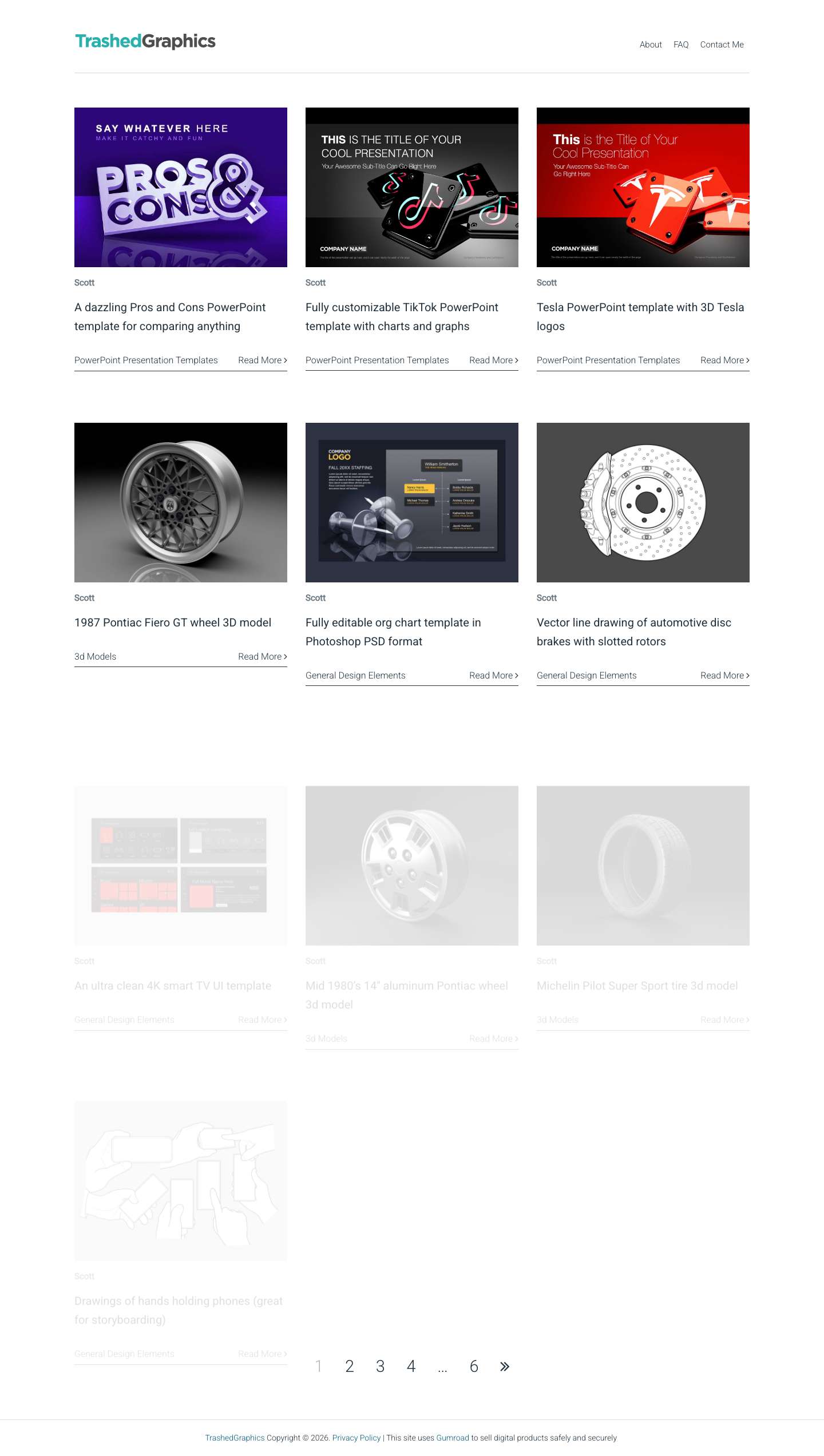 TrashedGraphics – PowerPoint templates and other visual design resources - Full Screenshot