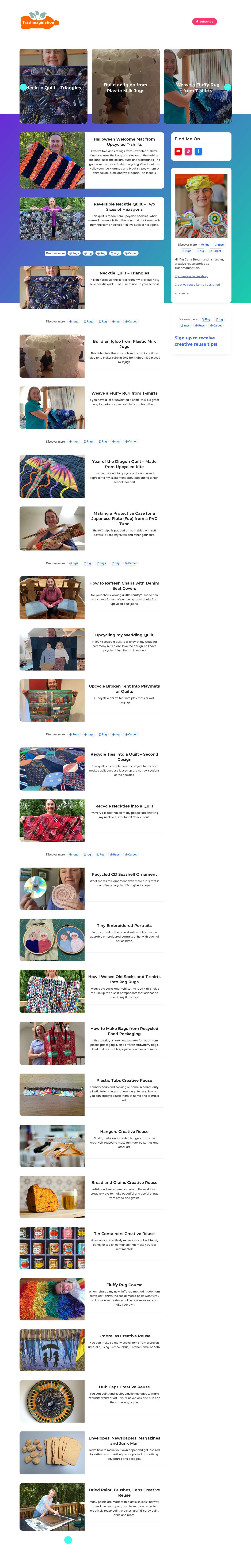 Trashmagination – "Trash is a failure of imagination." — Aaron Kramer - Full Screenshot