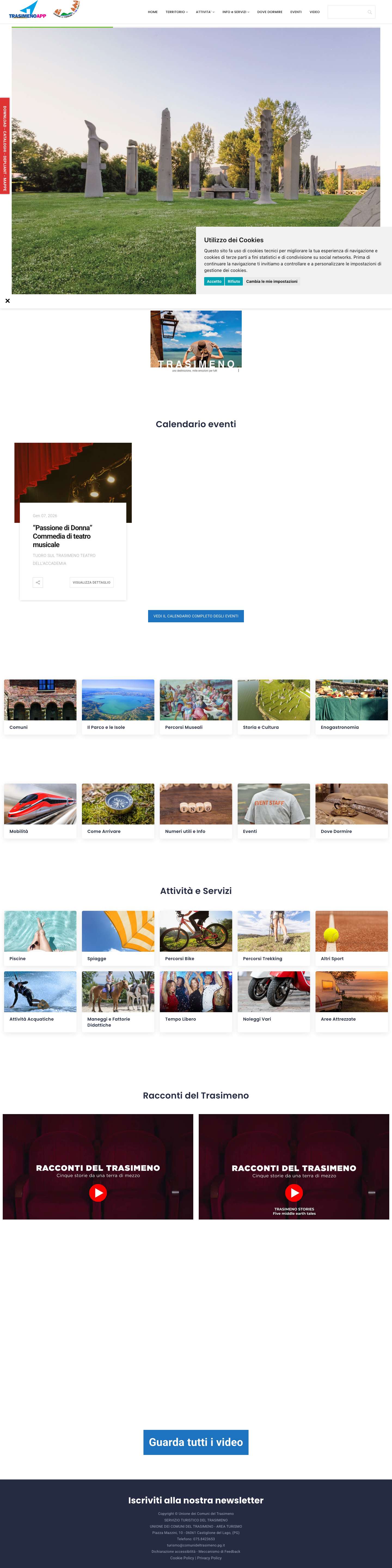 Home - Trasimeno APP - Full Screenshot
