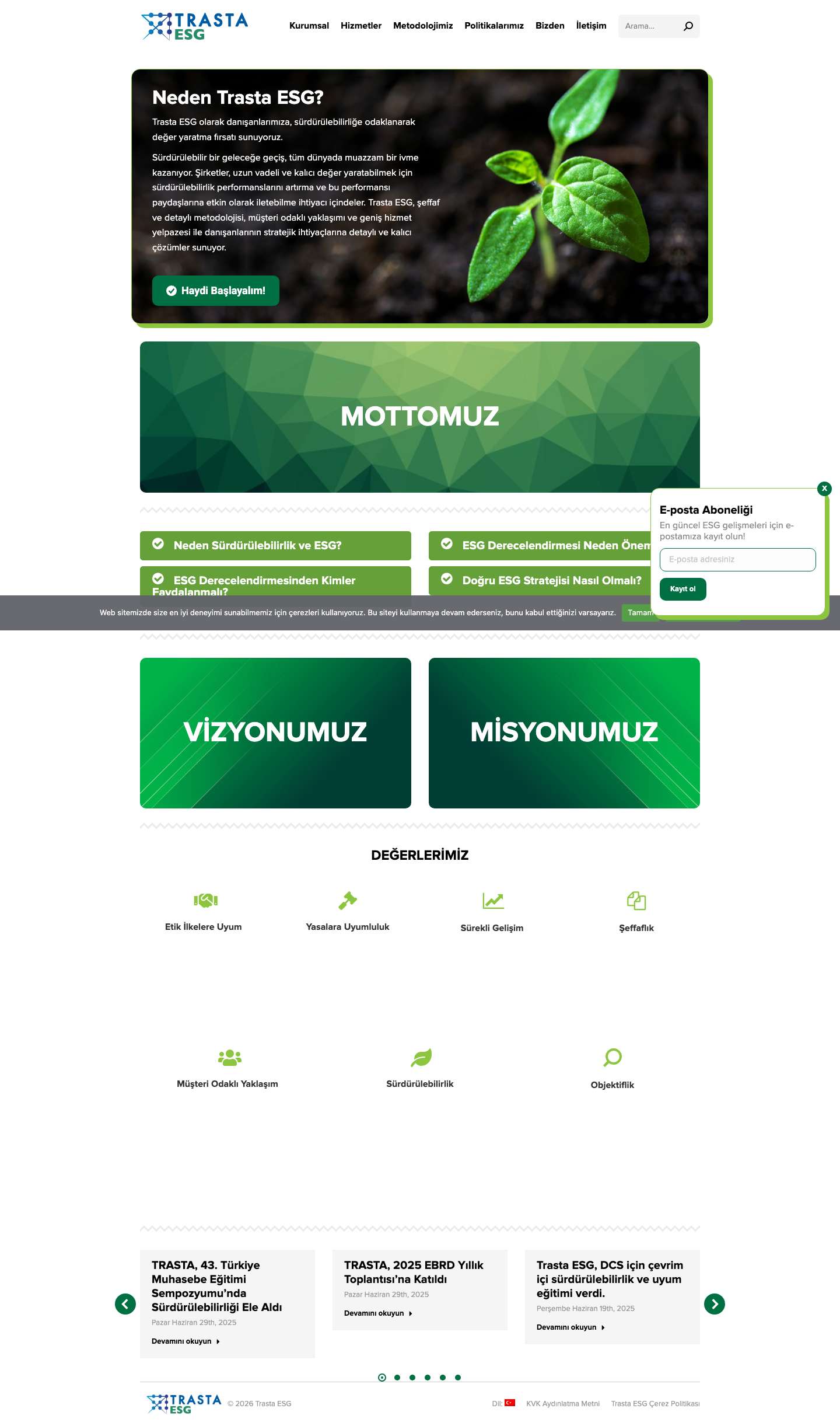 Trasta ESG - Full Screenshot