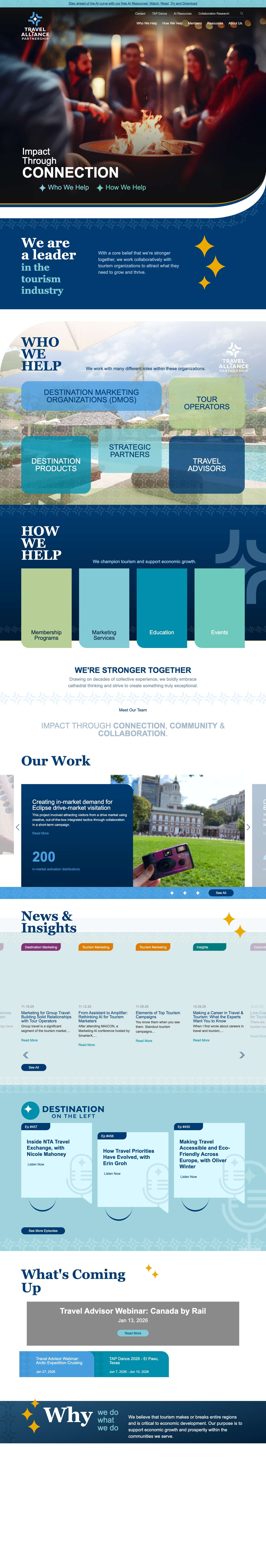 Travel Alliance Partnership | Leader in the Tourism Industry - Full Screenshot