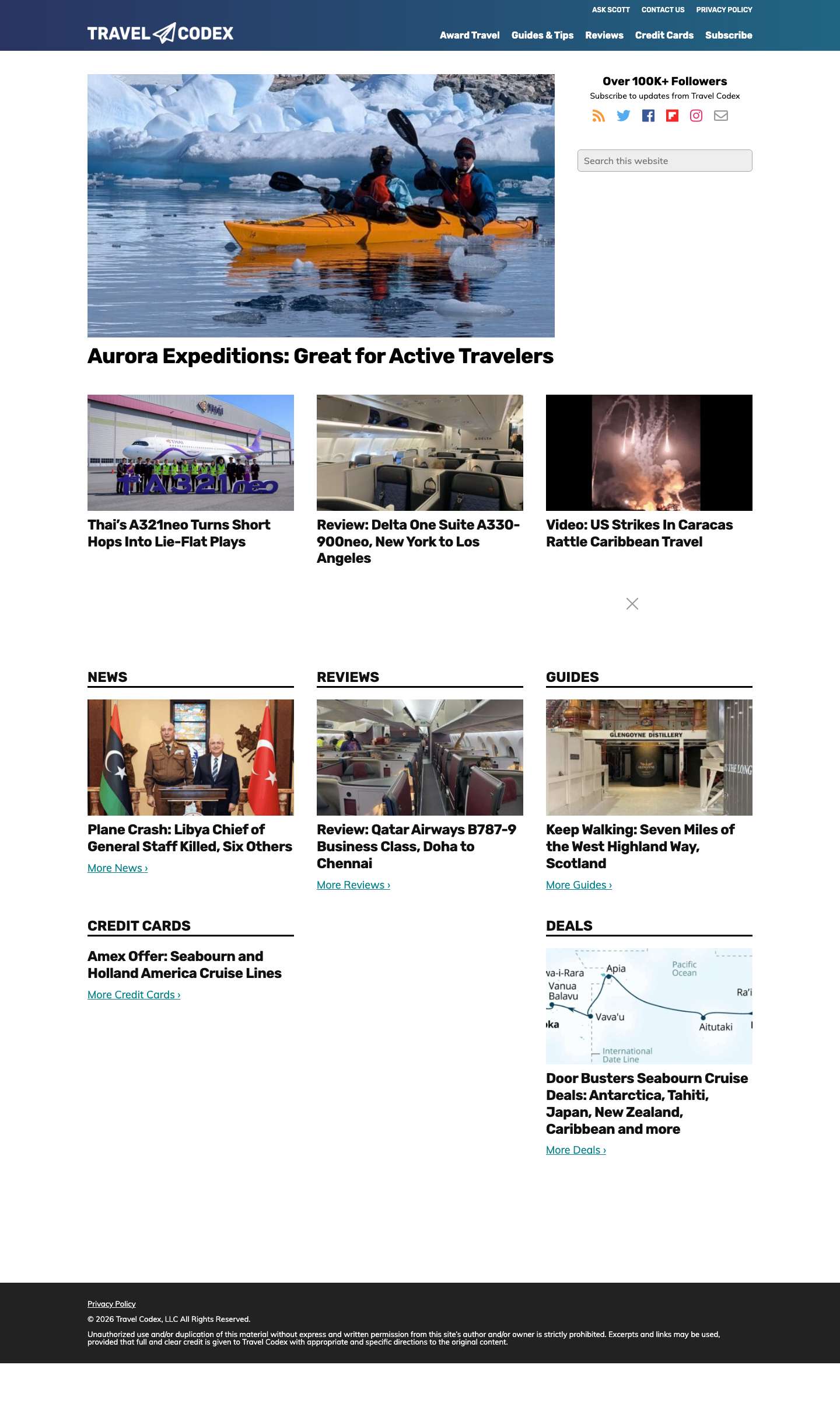 Travel Codex - Your Resource for Better Travel - Full Screenshot