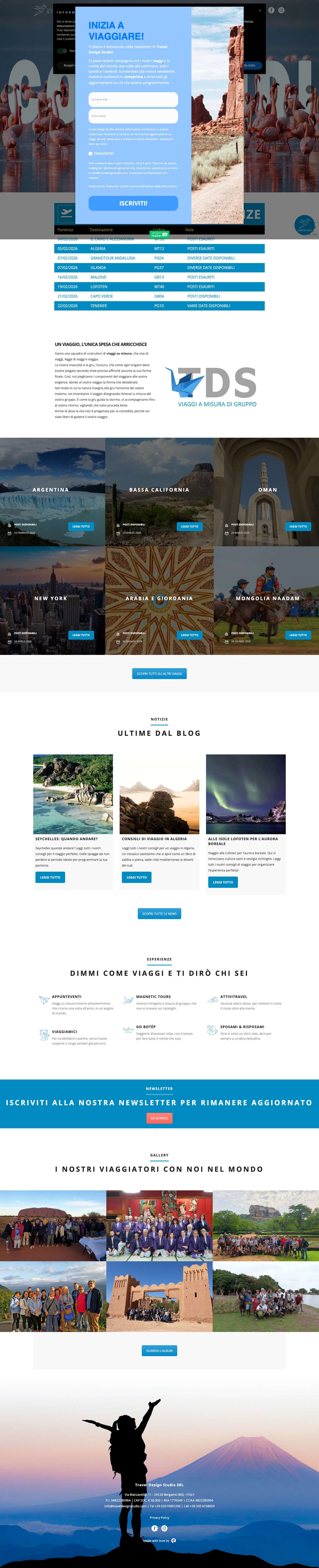 Viaggi su misura - Travel Design Studio - Full Screenshot