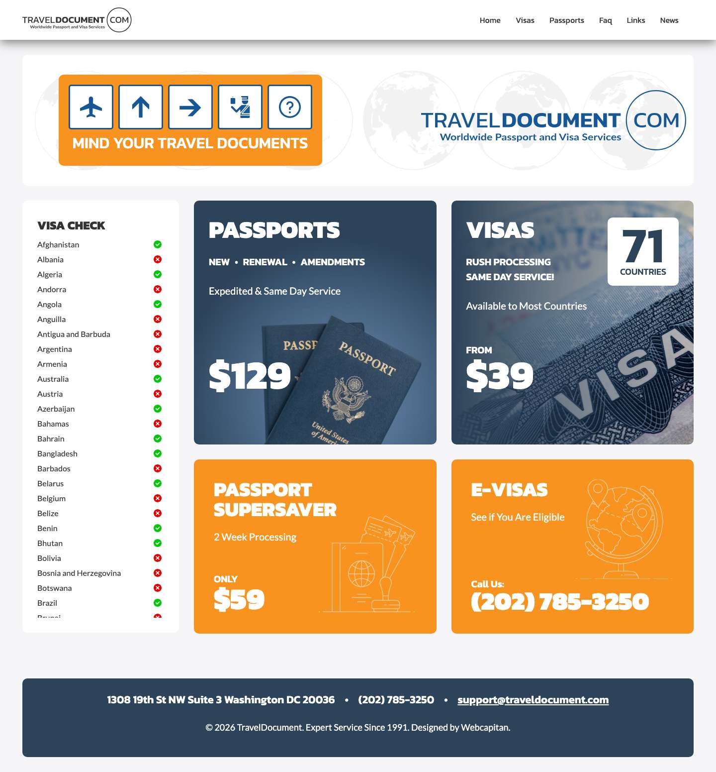 Traveldocument - Full Screenshot