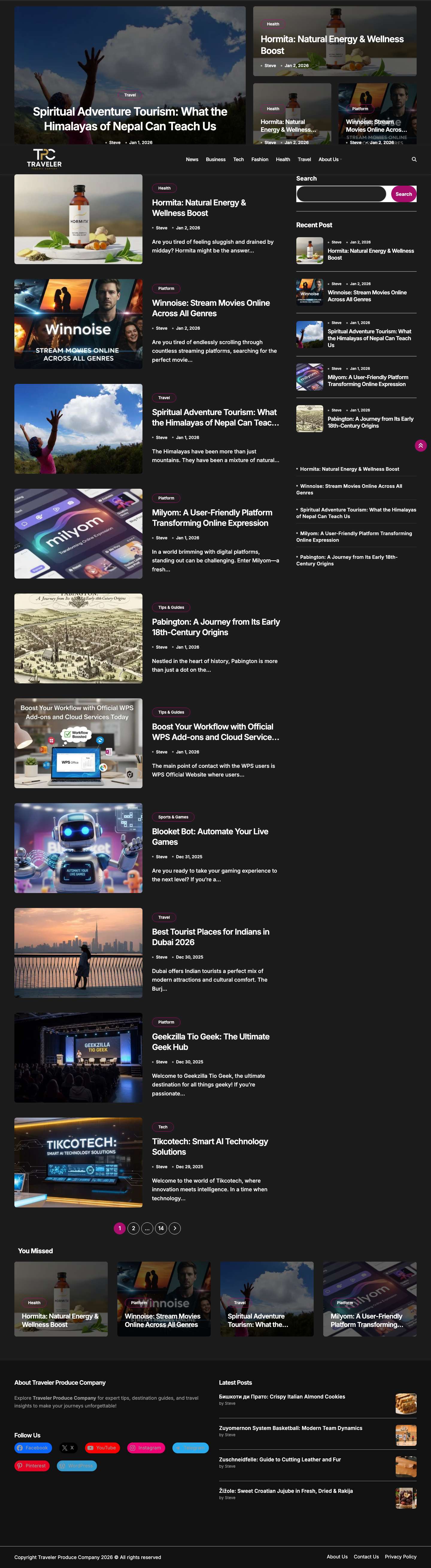 Traveler Produce Company - Full Screenshot