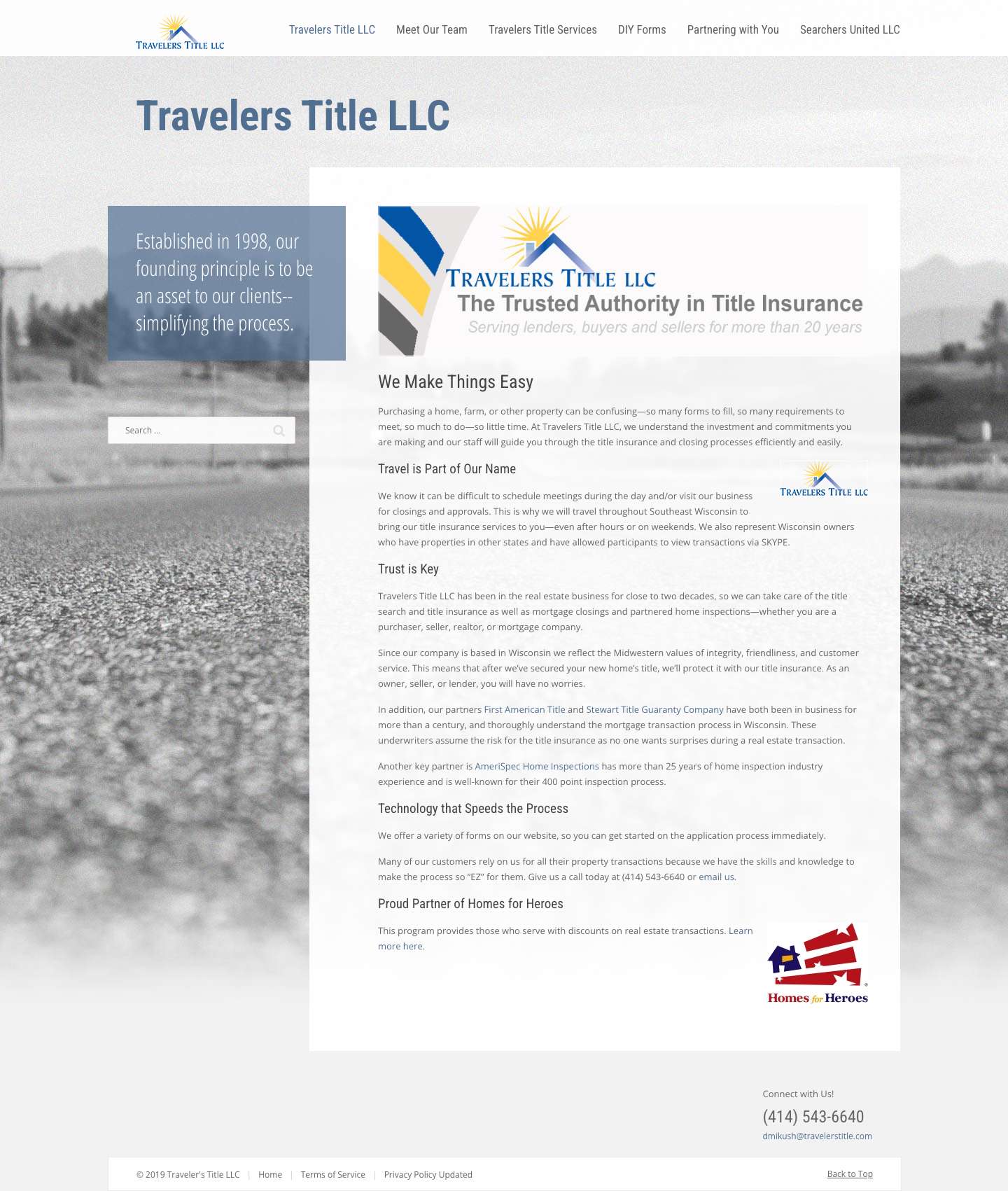Travelers Title LLC - Travelers Title LLC - Full Screenshot