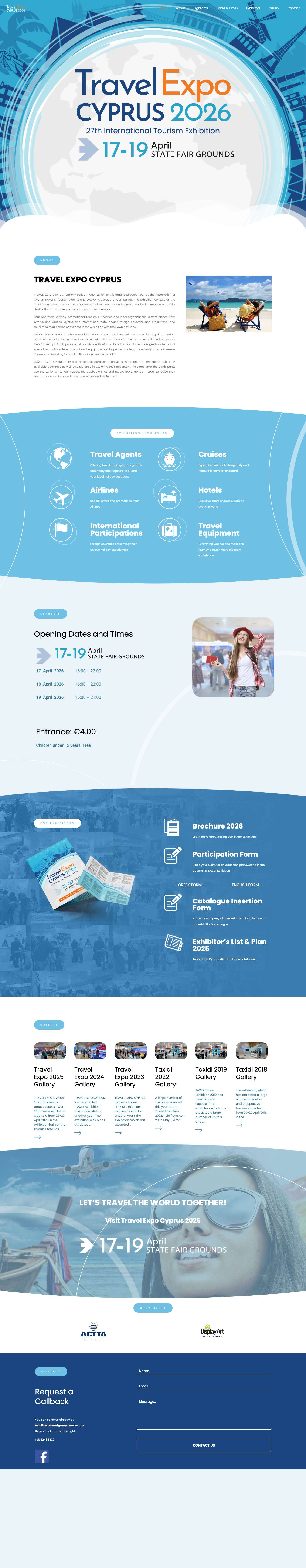 Travel Expo Cyprus – International Tourism Exhibition - Full Screenshot