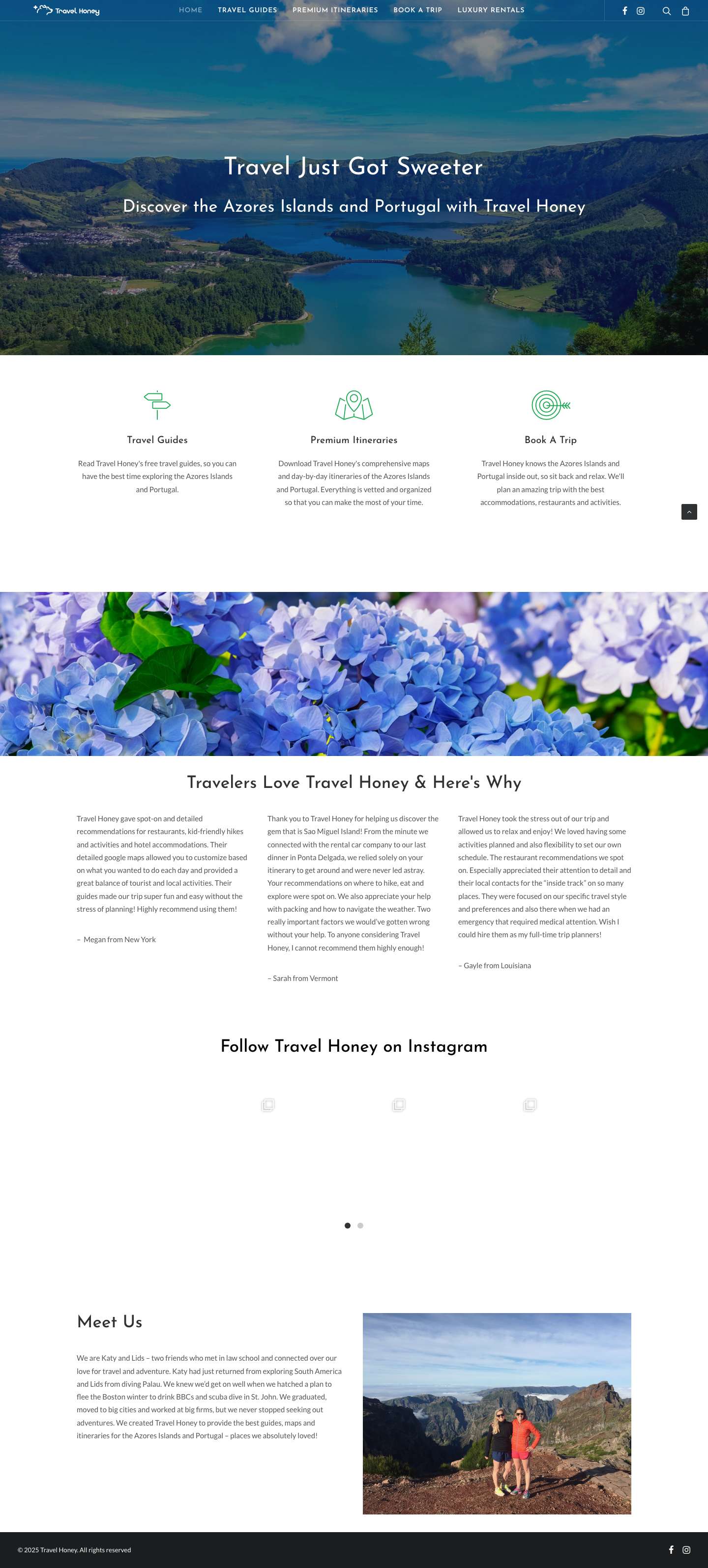 Travel Guides, Maps and Itineraries for Azores Islands & Portugal | Home - Full Screenshot