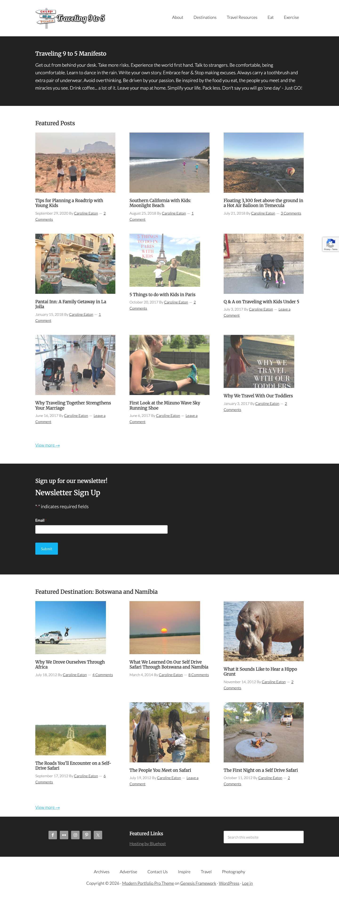 Traveling 9 to 5 – Changing how you spend your 9 to 5FacebookFlickrInstagramPinterestTwitter - Full Screenshot