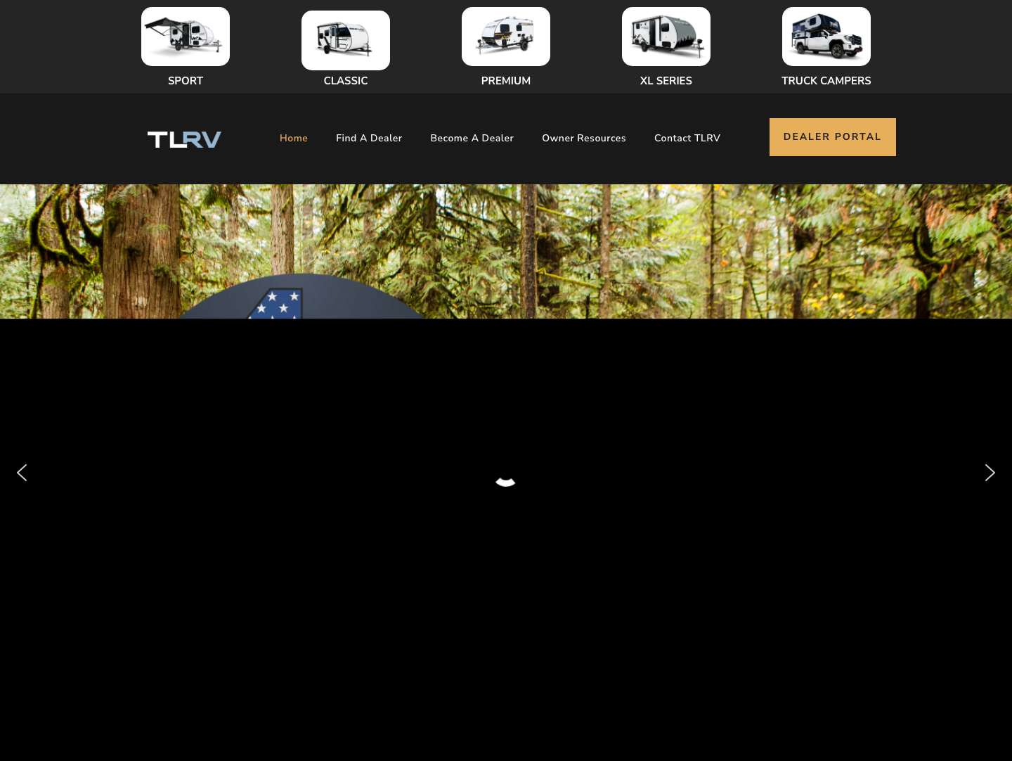 Travel Lite RV | Lightweight Travel Trailers & Truck Campers - Full Screenshot