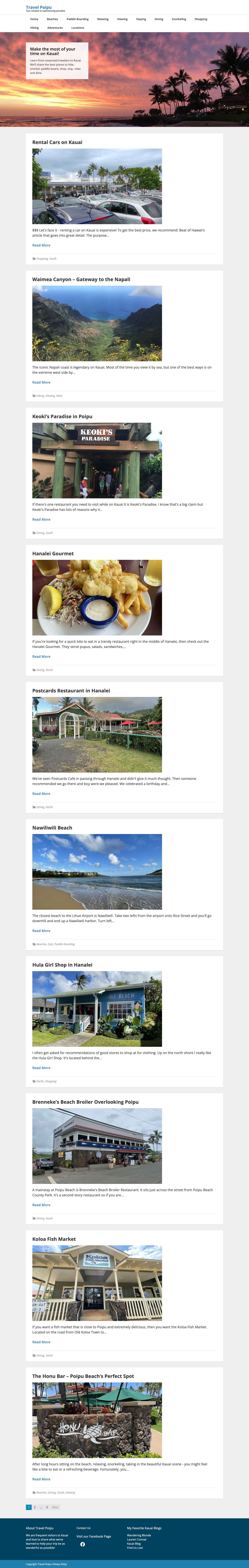 Travel Poipu - Your window to experiencing paradise - Full Screenshot