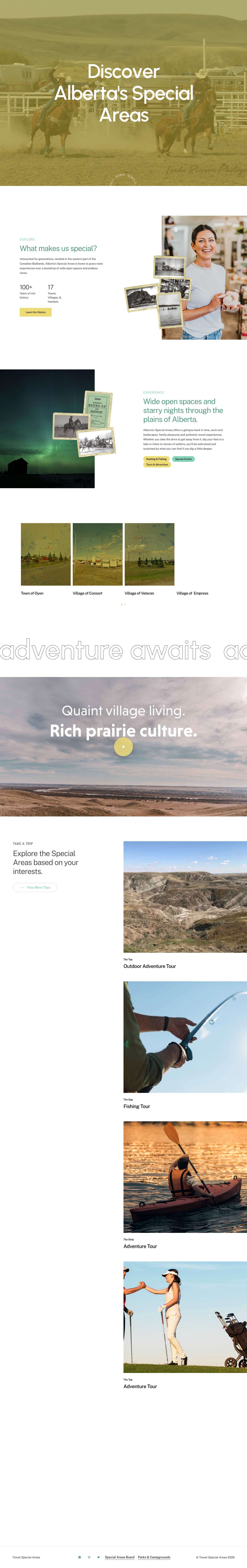 Travel Special Areas Alberta – South East Alberta Special Areas - Full Screenshot