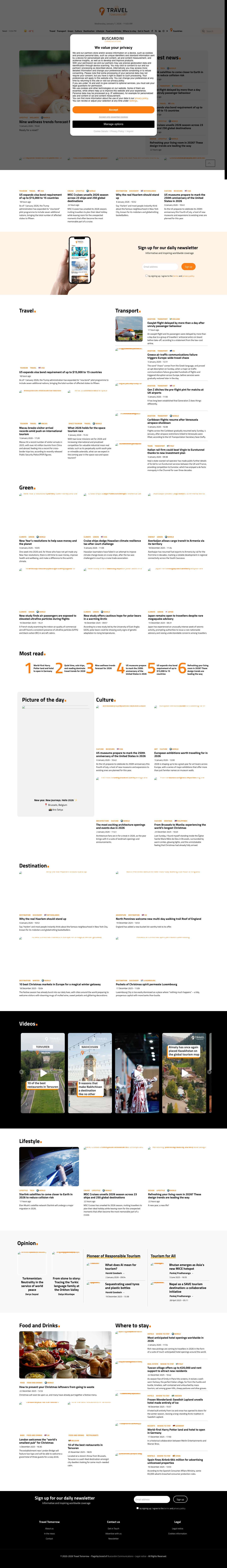 Home - Travel Tomorrow - Full Screenshot