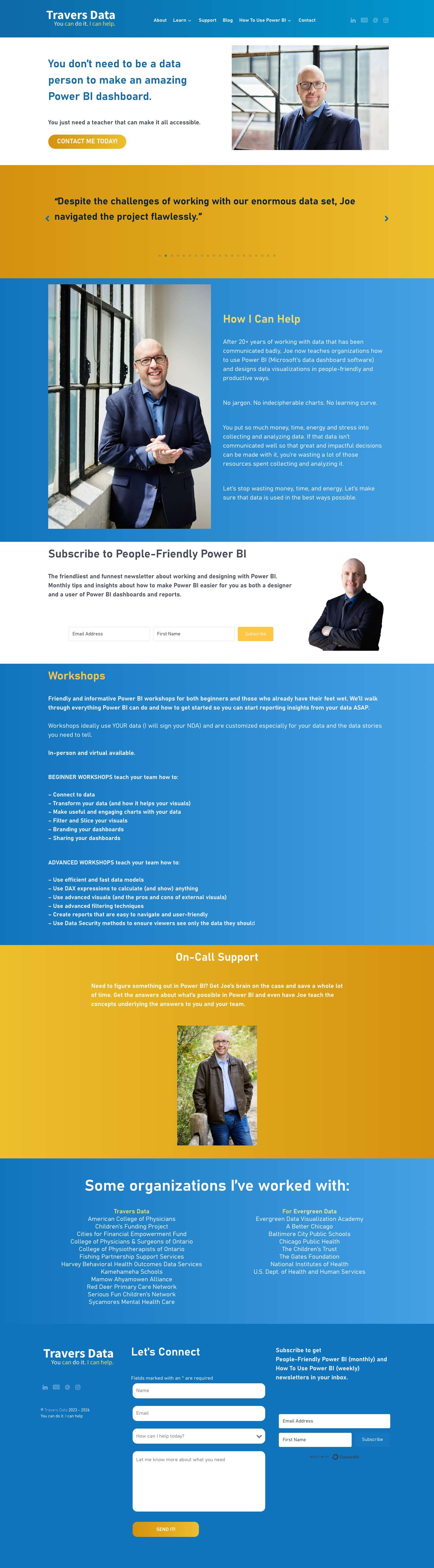 Home - Travers Data - Full Screenshot