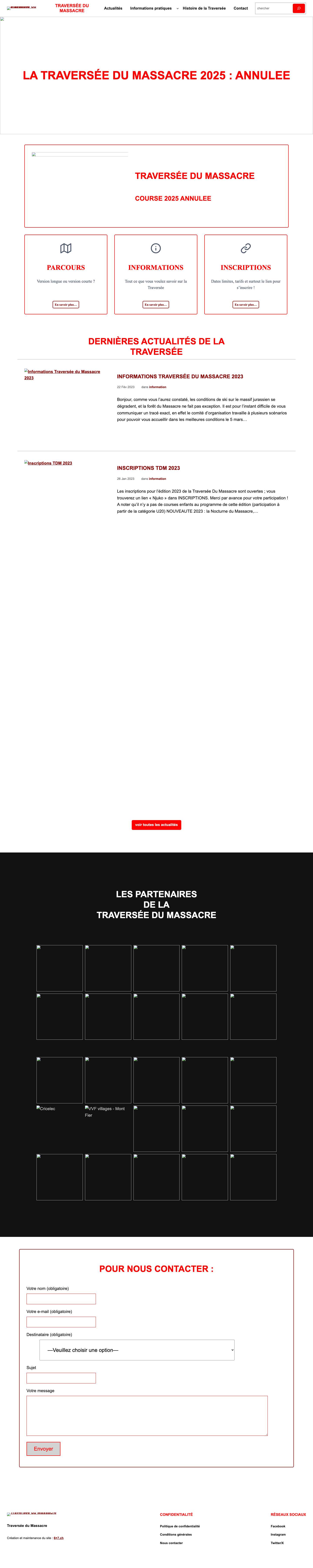 la Traversée du Massacre 2025 : ANNULEE - Traversée du Massacre - Full Screenshot